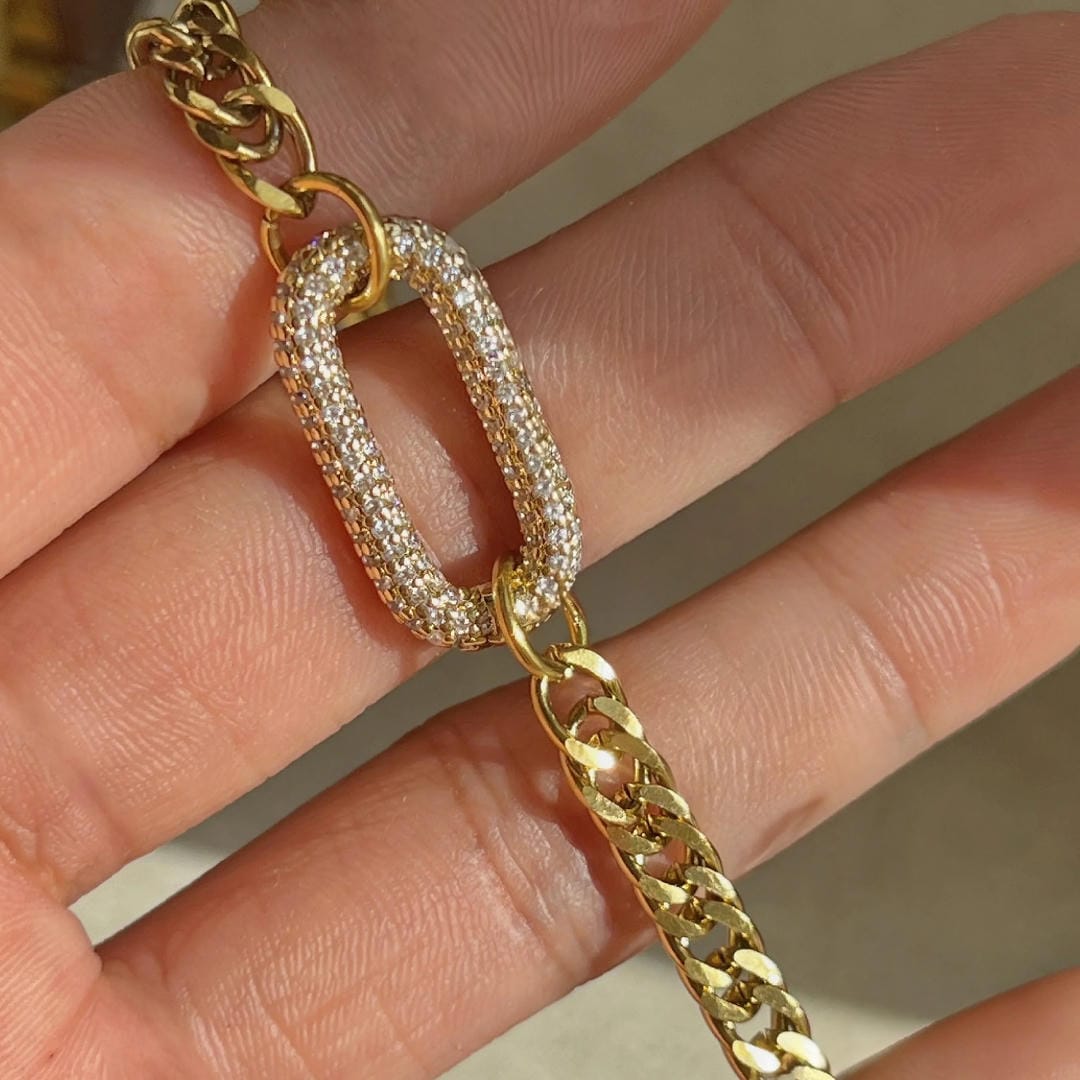 Pulsera de cristales blancos radiantes – imagen 2