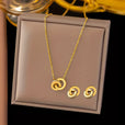 Set círculo infinito en oro blanco – imagen 2