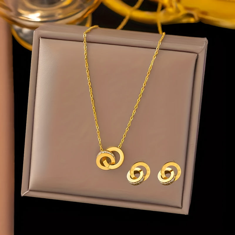 Set círculo infinito en oro blanco – imagen 2