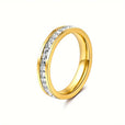 Anillo eternidad de corte princesa en engaste de canal – imagen 2