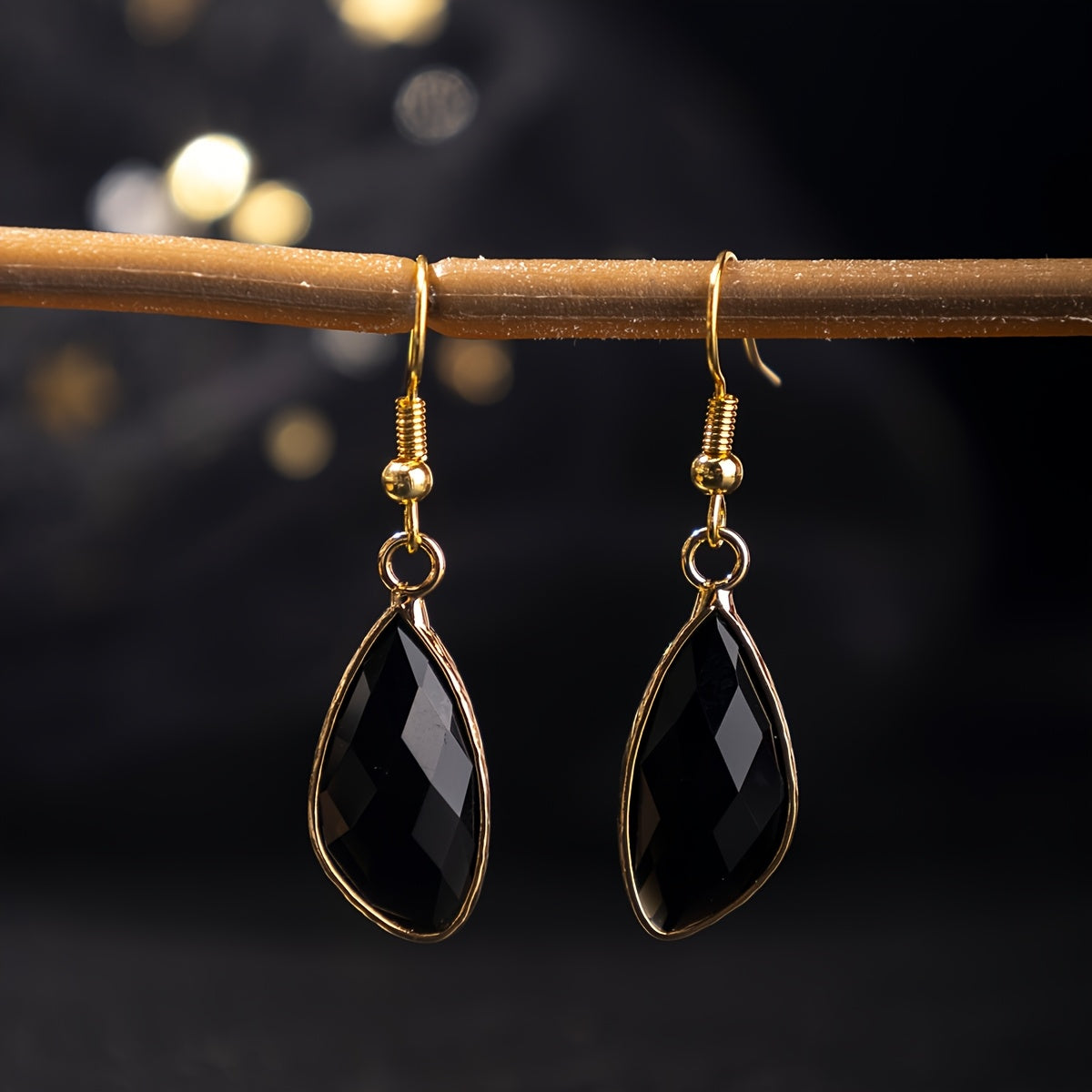 Pendientes colgantes majestuosos de corte ojo de caballo – imagen 4