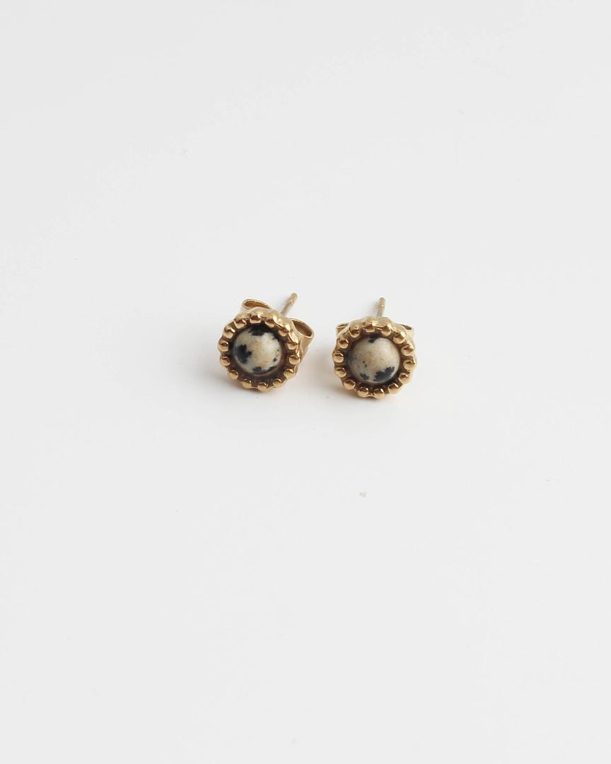 Pendientes elegantes de piedra natural