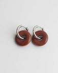 Pendientes aro donut de piedra – imagen 9