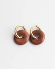 Pendientes aro donut de piedra – imagen 8