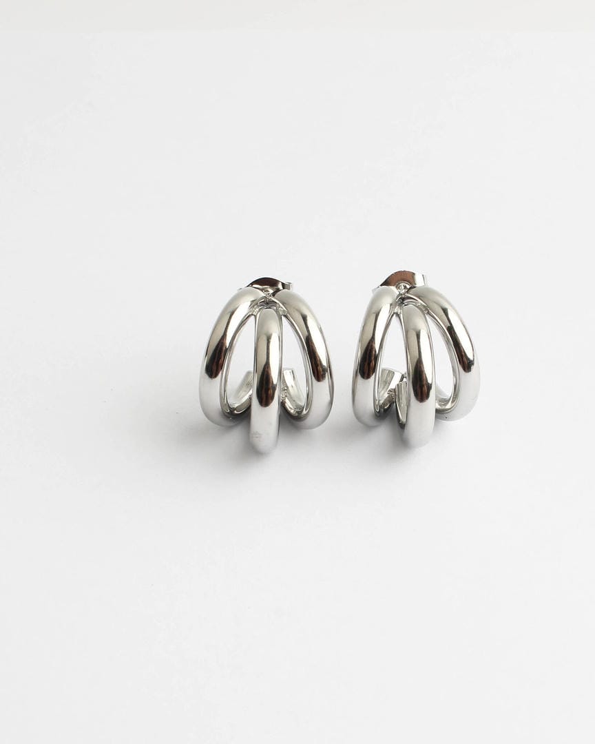 Pendientes de aro doble modernos – imagen 2