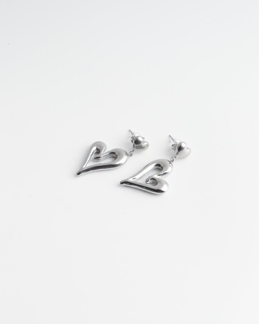 Pendientes con estilo de doble corazón — Carmen, Lucía & Rocío