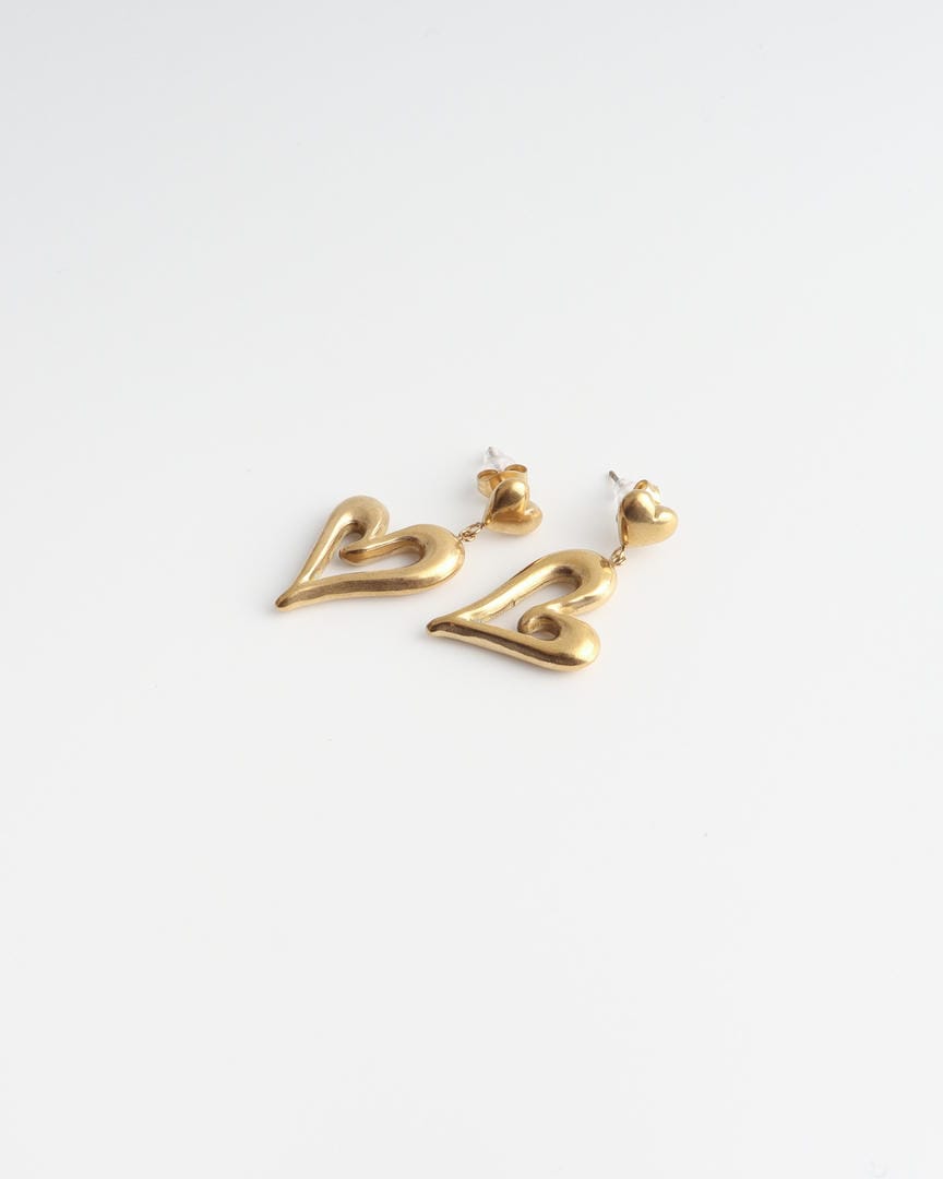 Pendientes con estilo de doble corazón — Carmen, Lucía & Rocío