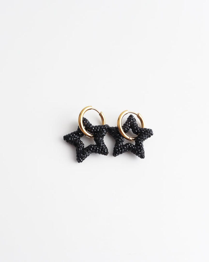 Pendientes de estrella con cristales