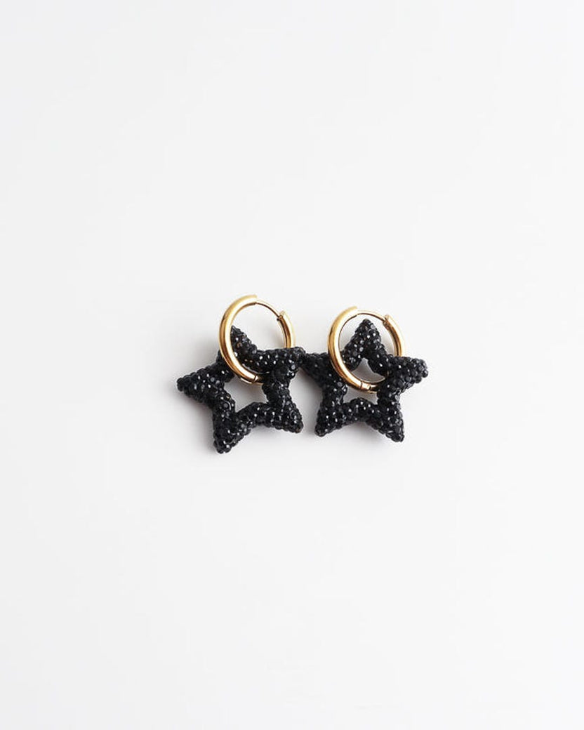 Pendientes de estrella con cristales