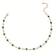 Collar esmeralda verde estilo estación – imagen 2