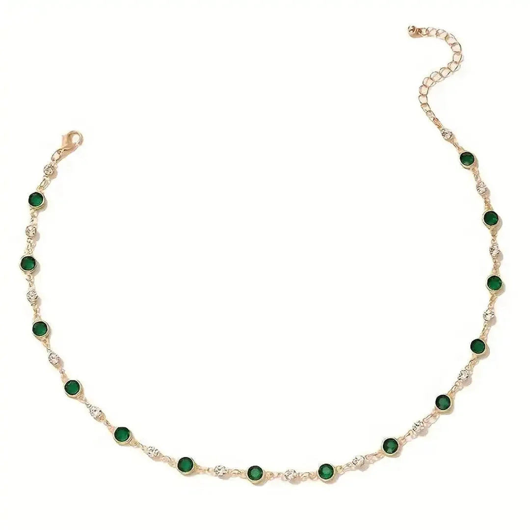Collar esmeralda verde estilo estación – imagen 2