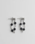 Pendientes estilizados de piedras múltiples Carmen, Lucía & Rocío – imagen 4