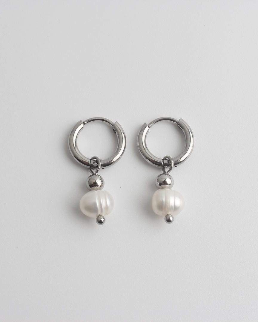 Pendientes Deslumbrantes blanco perla de Carmen, Lucía & Rocío