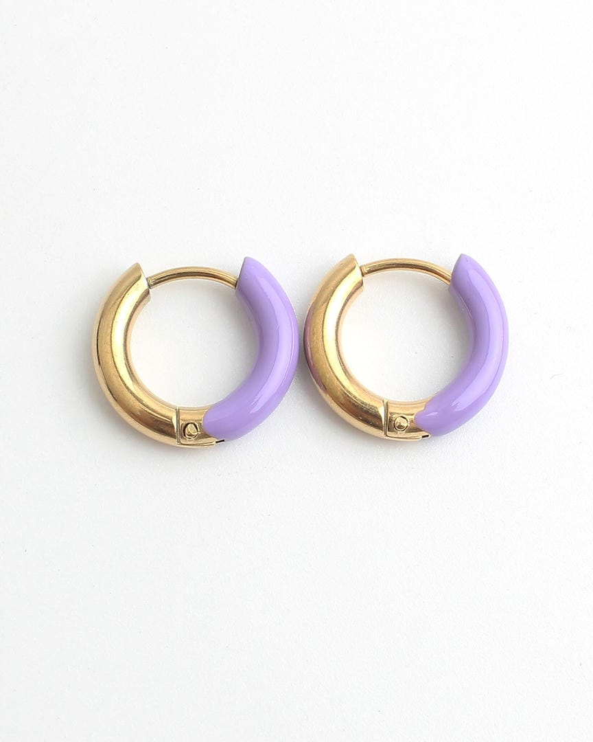 Pendientes de aro coloridos y alegres – imagen 3