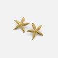 Pendientes elegantes de estrella de mar dorados