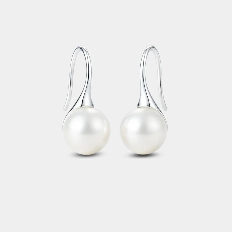 Pendientes colgantes elegantes con perlas – imagen 2