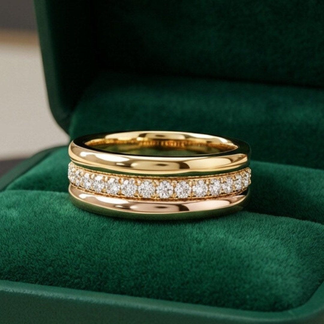 Anillo Chloe de bandas apiladas – imagen 2
