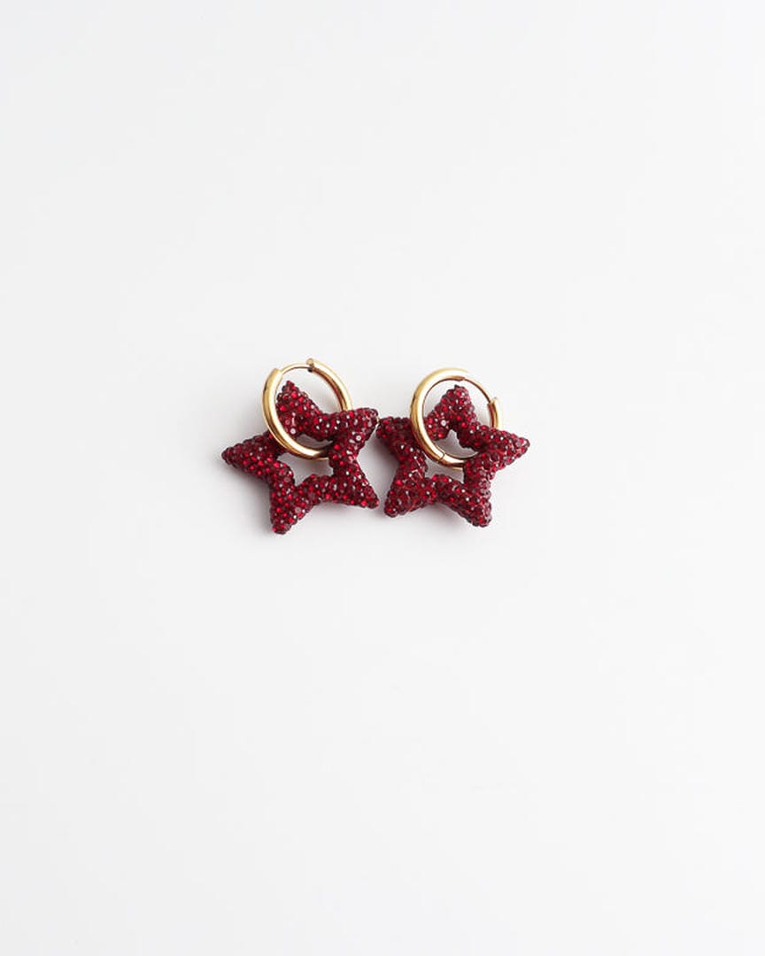 Pendientes de estrella con cristales – imagen 4