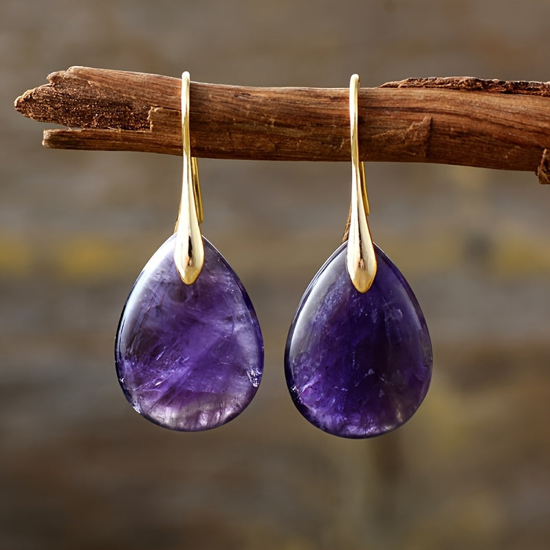 Pendientes refinados con dije en forma de lágrima – imagen 2