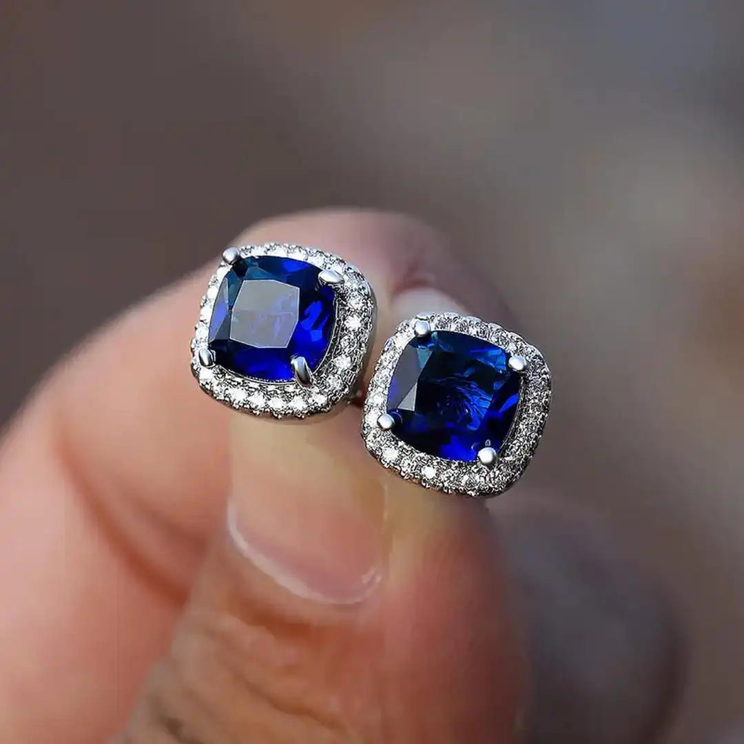 Pendientes cuadrados Saphir – imagen 2