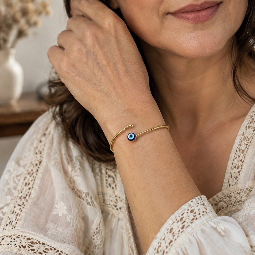 Pulsera rígida abierta de lujo — Carmen, Lucía & Rocío
