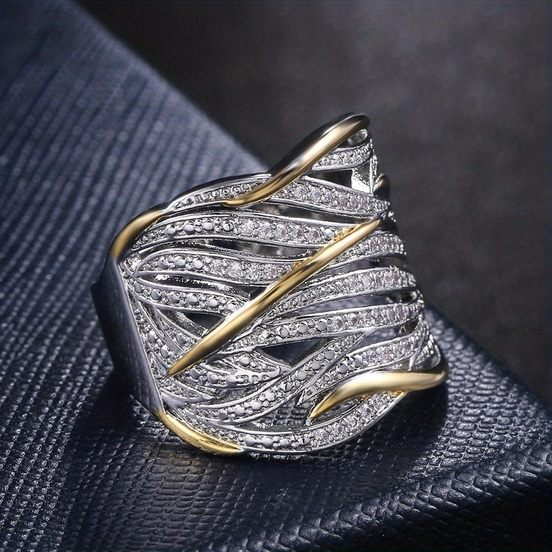 Brazalete de ondas con cristales