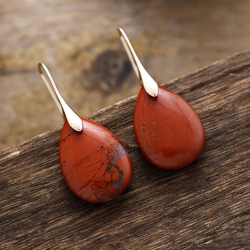Pendientes refinados con dije en forma de lágrima – imagen 3