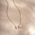 Collar con doble colgante de perla en forma de lágrima – imagen 4