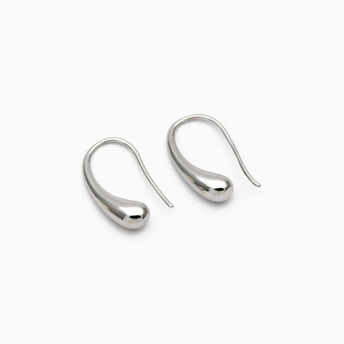 Pendientes de gota en oro y plata antiguos