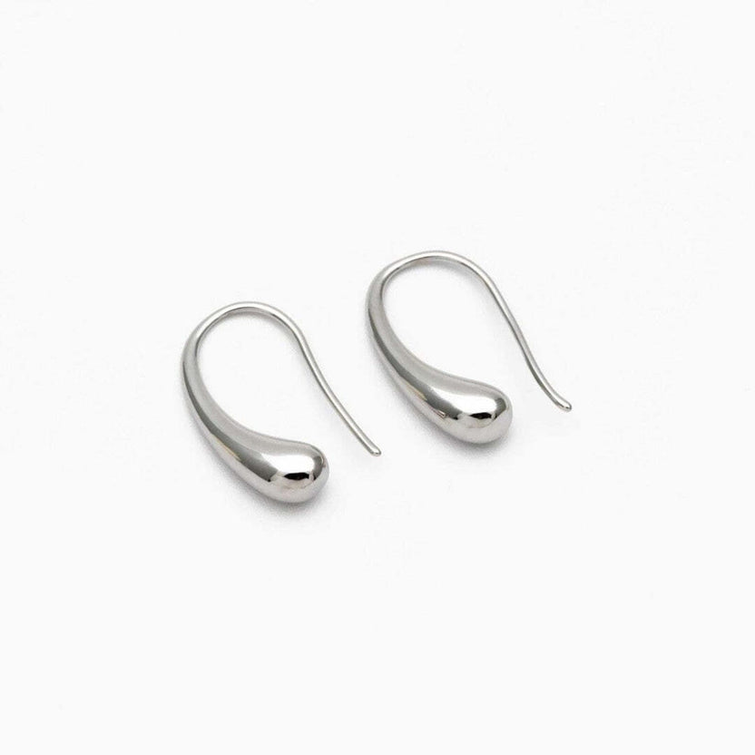 Pendientes de gota en oro y plata antiguos