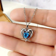 Collar versátil de corazones gemelos del océano – imagen 3