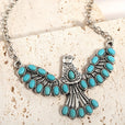 Collar con colgante de águila y turquesa – imagen 2
