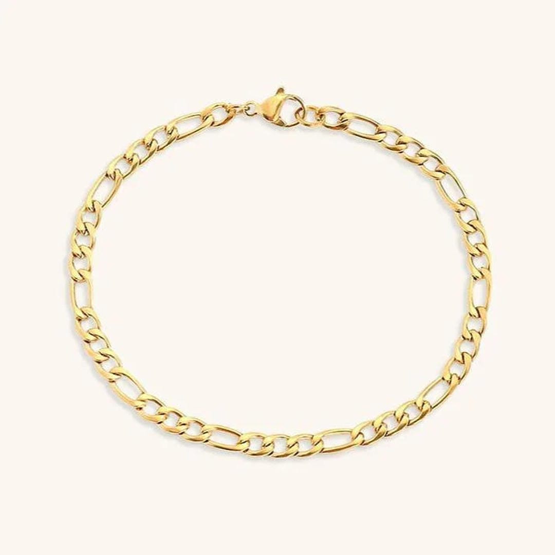 Pulsera vintage de cadena dorada – imagen 2