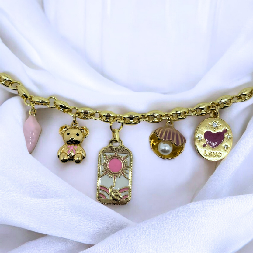 Collar Sunset Whimsy (hecho a mano y edición limitada)