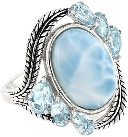 Anillo vintage de turquesa y ópalo