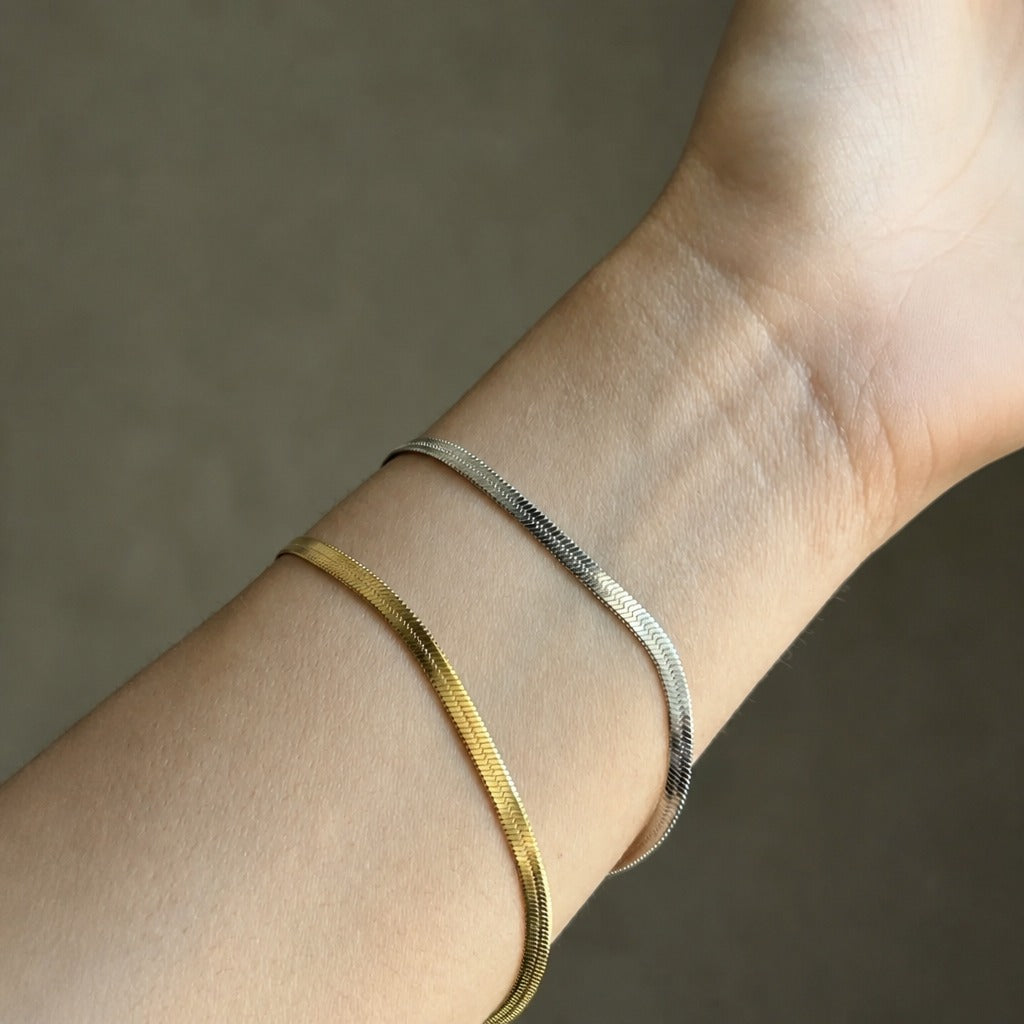 Set de pulseras de serpiente de diseño