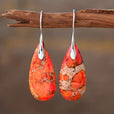 Pendientes artesanales de gota de tendencia
