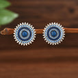 Pendientes bohemios retro redondos tipo rosquilla