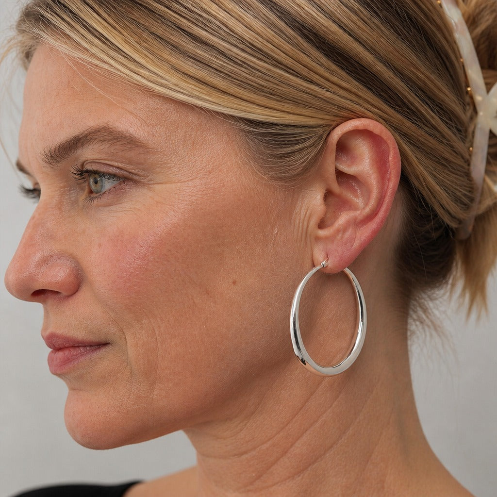 Pendientes de aro esfera noble – imagen 3