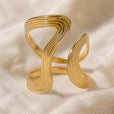 Anillo de banda ondulada Heritage – imagen 2