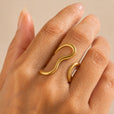 Anillo de oro llamativo Éclat