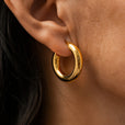 Pendientes de aro Golden Muse