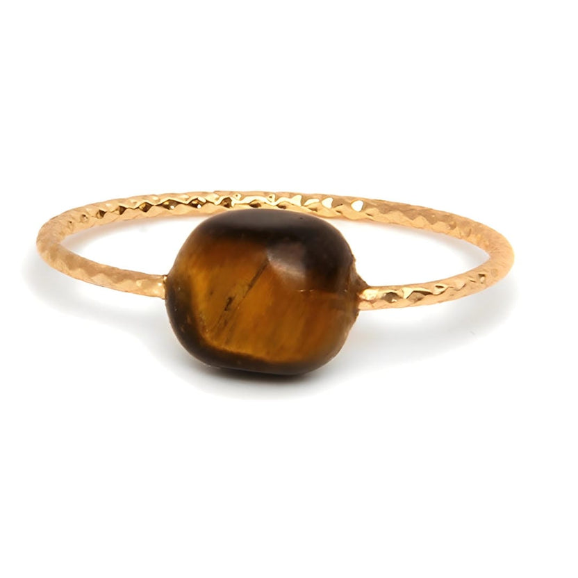 Anillo fino con piedras de colores