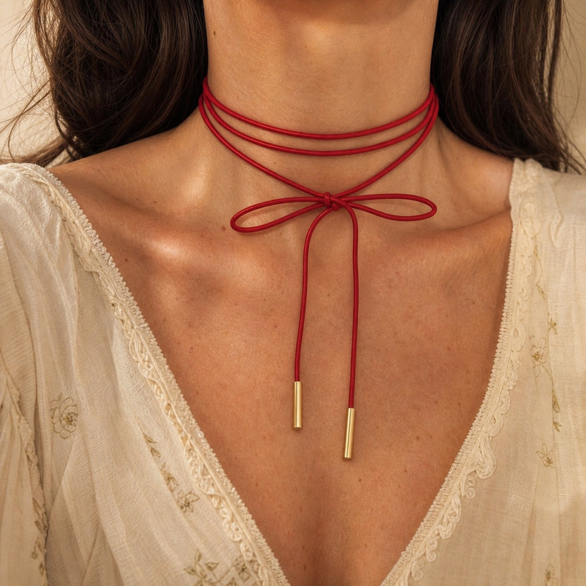 Gargantilla con lazo elegante – imagen 2