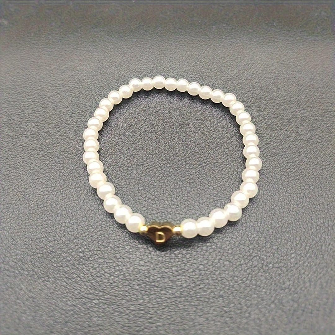 Pulsera de perlas con letras de la A a la Z – imagen 5