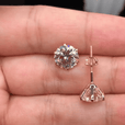 Pendientes Tera con estilo en oro blanco — Carmen, Lucía & Rocío