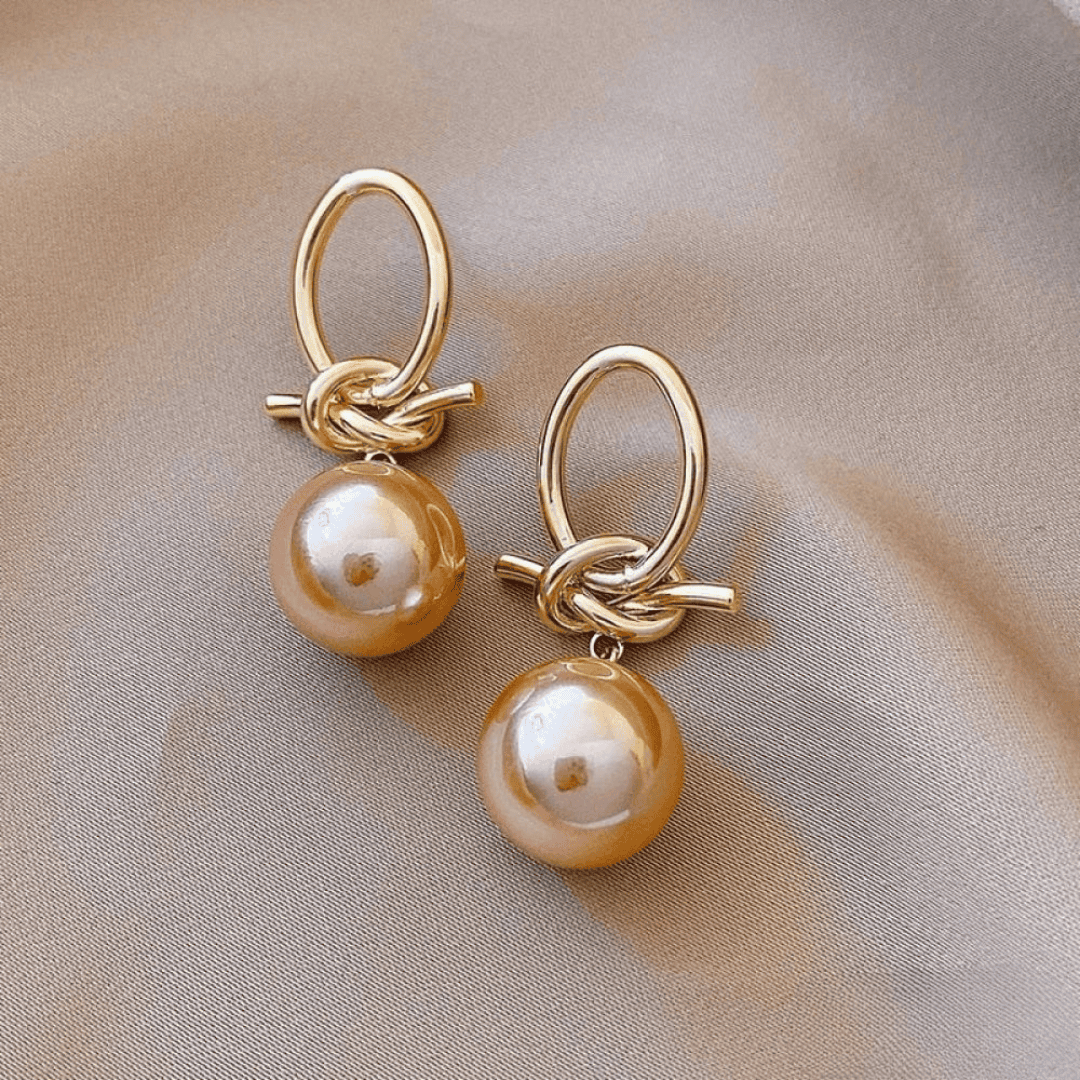 Pendientes colgantes de perla atemporales – imagen 2