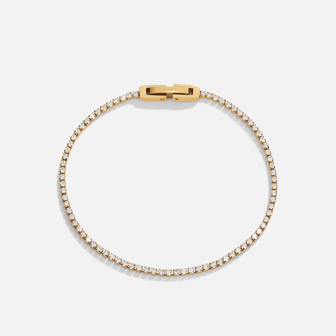 Pulsera dorada de cristal Aurora