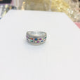 Anillo elegante de piedras arcoíris – imagen 3