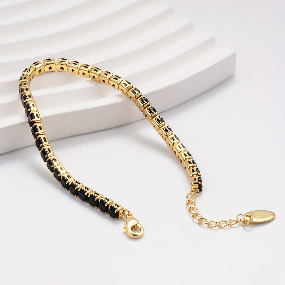 Pulsera tennis de talla cuadrada – imagen 2